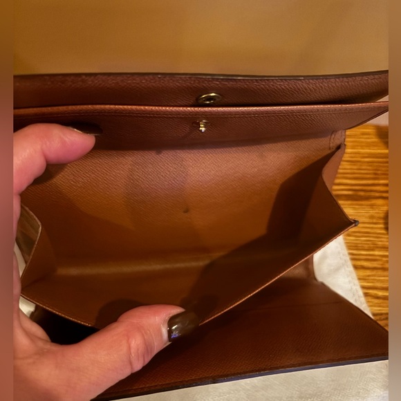 LOUIS VUITTON Sarah Wallet Monogram Porte Tresor Etui Papiers Trifold Wallet💝 - Picture 7 of 9